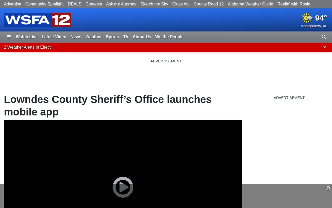 Lowndes County 24 hour release app coverage source