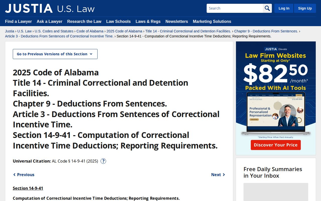 Lowndes County projected release date Alabama good-time statute source